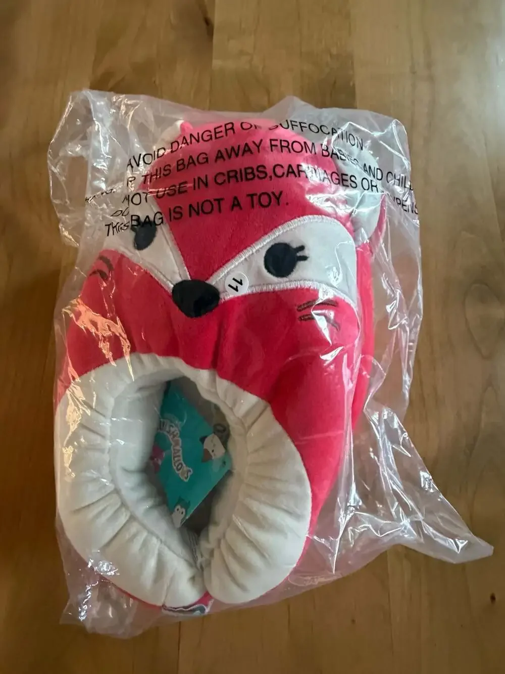 Squishmallows Fifi the Fox Kids' Plush Slippers